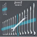 Assortiment d'outils pour servante 163- 99/18 Jeu de clés mixtes Profil Traction a 12 pans extérieurs/nombre d'outils 18