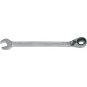 Hazet 606-32 Clé mixte a cliquet/profil traction a 12 pans extérieurs Taille 32 longueur 425,8 mm