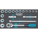 Assortiment d'outils pour servante 163-191/18 Clé a cliquet 1/2" Hazet