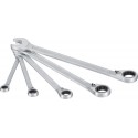Hazet 606/5 Jeu de Clés mixtes a cliquet/profil a 12 pans extérieurs Nombre d'outils : 5