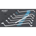 Assortiment d'outils pour servante 163-296/ 7 Jeu de Clés polygonales doubles Hazet