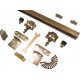 Ensembles fixation portes coulissantes réglables 40kg 185cm