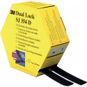 3M - Dual Lock fermeture flexible à pression, couleur: noir Dimensions: 25,4 mm x 5 m, adhésif: Caoutchouc synthétique…