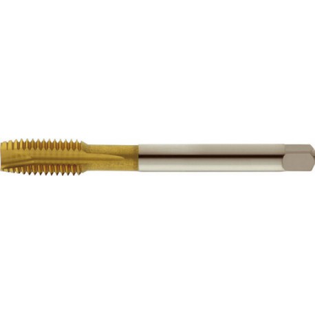 Taraud machine pour trous débouchants, DIN 376, Surface à revêtement TiN, Filetage : M12, Pas 1,75 mm, Long. totale 110 mm, queue Ø 9,0 mm