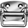 Poignée acier 100x80 mm Acier inoxidable (Par 5)