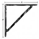 Equerre blanc 400X400mm Nr. 151400LW (Par 2)