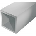 Aluminium tube carré 1000/15x15x1mm argent