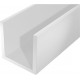 Profil U plastique 2000/12x10mm blanc