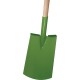 Manche de pelle vert laqué, Import