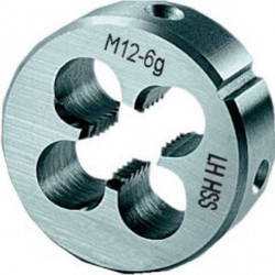 Filière, métrique gauche, Filetage : M5, Pas 0,80 mm, Ø extérieur x hauteur 20 x 7 mm