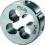 Filière, métrique gauche, Filetage : M12, Pas 1,75 mm, Ø extérieur x hauteur 38 x 14 mm