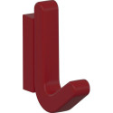 Crochet simple Ser.477 mat,élastique Plastique (TPU) 33 rouge rubis H.68mm HEWI