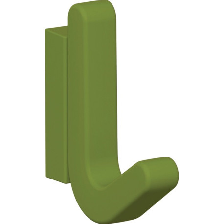 Crochet simple Ser.477 mat,élastique Plastique (TPU) 74 vert pomme H.68mm HEWI