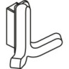 Crochet double Ser.477 mat,élastique Plastique (TPU) 18 jaune moutarde H.69mm HEWI