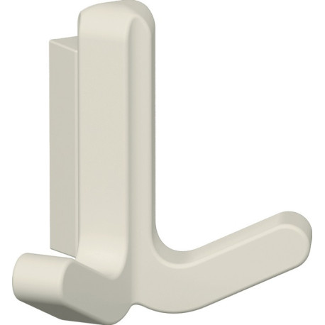 Crochet double Ser.477 mat,élastique Plastique (TPU) 99 blanc pur H.69mm HEWI