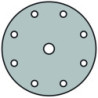 Disque abrasif auto-agrippant PS 22 K GLS 1 150mm K.220 p.HO/métal corindon (Par 50)