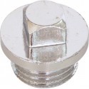 Bouchon tuyau eau chromé 1/2"