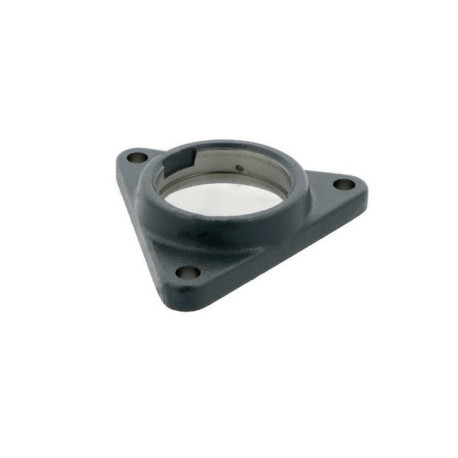 Palier à bride GEHCFTR08 -GG 80mm triangulaire INA