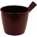 Godet videur 7,5 l marron