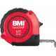 Mètre a ruban de poche, Blanc/noir/rouge, twoCOMP M 8mx25mm BMI