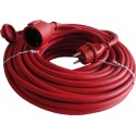 Rallonge en caoutchouc 25 m, rouge, H07RN-F3G1,5