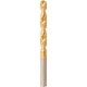 Foret hélicoïdal avec queue cylindrique, en acier à coupe rapide, type N, DIN 338, surface avec revêtement TiN, Ø h8 : 2,60 mm, Long. totale 57 mm