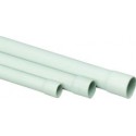 Tube rond PVC, 2 m EN 16 mm, gris