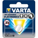Pile bouton VARTA Electronics Lithium CR1220 blister., 3,0V