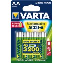 VARTA Pile rechargeable Power Accu R2U Mignon AA, HR06, 2100 mAh