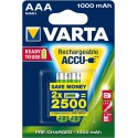 VARTA Pile rechargeable Professional Accu Micro AAA, HR03, 1000mAh