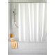 Rideau de douche Uni blanc, 120x200 cm