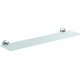 Wenko 22175100 Cuba Support pour Salle de bain Zinc moulé Chromé 60 x 5 x 13,5 cm
