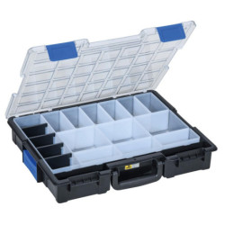 Mallette pro EuroPlusPro 19 compartiments pour petites pièces.