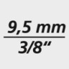 Douille 6 pans 3/8 19mm VDE Wiha
