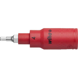 Embout de tournevis 3/8 à six pans creux VDE 4x75mm Wiha