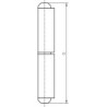 Rouleau profilé KO 50 60mm acier inoxydable