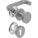 Poignée porte WE-Grt. ER 8 mm LS forme U. Ros. PZ forme U. Ros. PZ