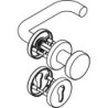 Poignée porte WE-Grt. ER 8 mm LS forme U. Ros. PZ forme U. Ros. PZ