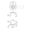 Poignée porte WE-Grt. ER 9 mm LS forme U. FS. PZ forme U. FS. PZ