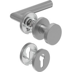Poignée porte WE-Grt. ER 8 mm LS forme L. PZ forme L. PZ