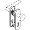 Poignée porte WE-Grt. ER 9 mm LS forme L. Court. FS. PZ forme L. Court. FS. PZ