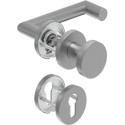 Poignée porte WE-Grt. ER 8 mm LS Forme L avec Re.. PZ forme L avec re. PZ