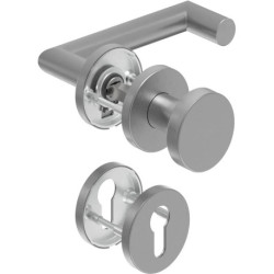 Poignée porte WE-Grt. ER 8 mm RS Forme L avec D.. PZ Forme en L avec. Re. PZ