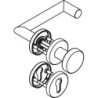 Poignée porte WE-Grt. ER 8 mm RS Forme L avec D.. PZ Forme en L avec. Re. PZ