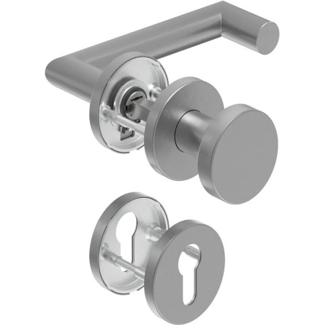 Poignée porte WE-Grt. ER 9 mm LS Forme L avec re. FS. PZ Forme en L avec. FS. PZ