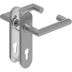 Poignée porte DD-Grt. ER 9 mm en forme de L avec re. FS. PZ Forme L avec D. FS. PZ