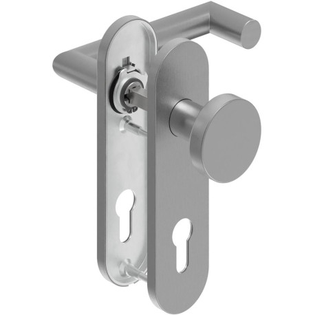 Poignée porte WE-Grt. ER 8 mm RS Forme L avec D.. PZ Forme en L avec. Re. PZ