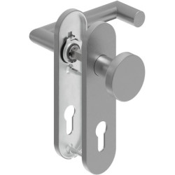 Poignée porte WE-Grt. ER 9 mm RS forme L avec re. FS. PZ Forme en L avec re. FS. PZ