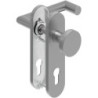 Poignée porte WE-Grt. ER 9 mm RS forme L avec re. FS. PZ Forme en L avec re. FS. PZ