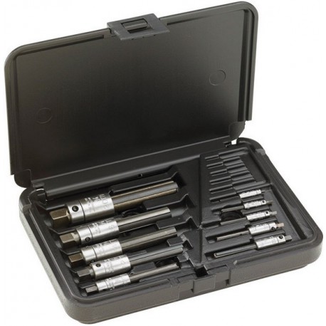Jeu d'extracteurs de tarauds, 4 fentes, en coffret, Modèle : M4-M12 pour taraud mécanique, Taille de filetage M4 M5 M6 M8 M10 M12